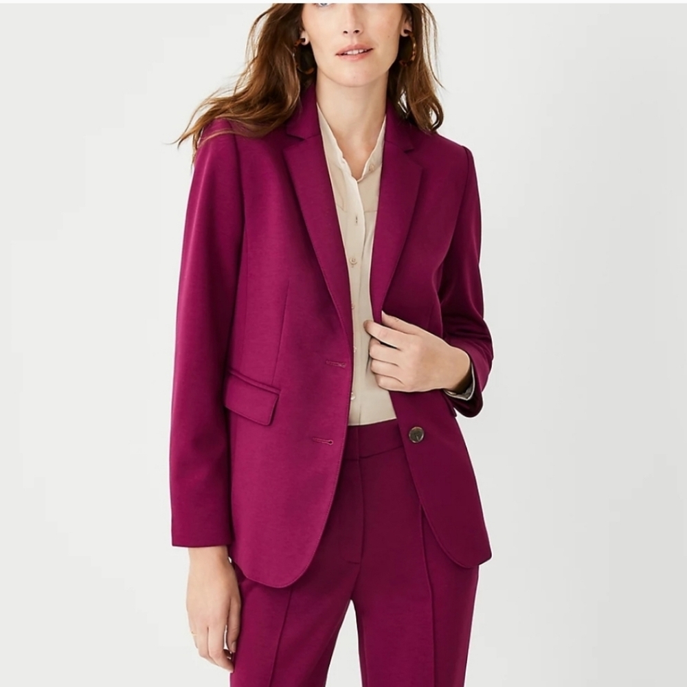 Ann Taylor Plum Blazer
